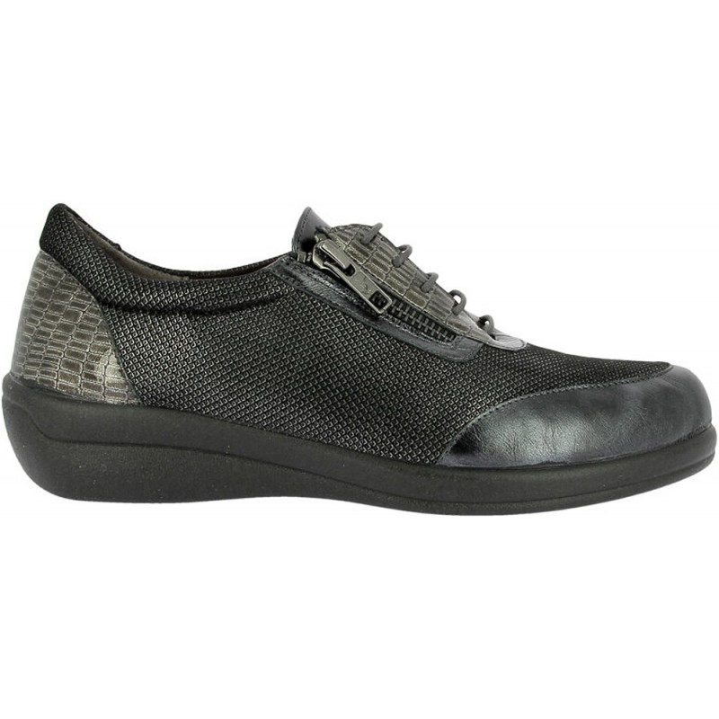 Damen-Sneaker Doctor Cutillas 43528 Seitlicher Reißverschluss ANTRACITA