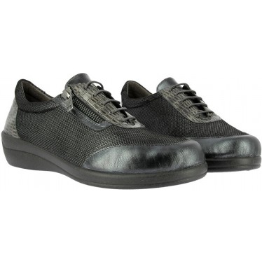 Damen-Sneaker Doctor Cutillas 43528 Seitlicher Reißverschluss ANTRACITA