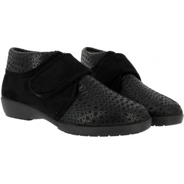Stiefelette mit selbstklebendem Verschluss DOCTOR CUTILLAS 41616 NEGRO