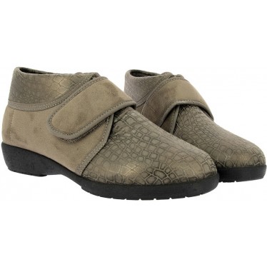 Stiefelette mit selbstklebendem Verschluss DOCTOR CUTILLAS 41616 TAUPE