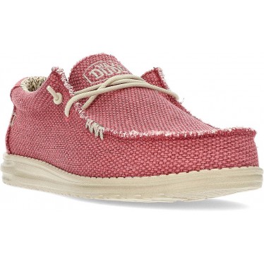 DUDE WALLYBRAIDED LOAFERS RED