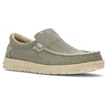 DUDE MIKKA GEFLOCHTENE SCHUHE ARMY_GREEN