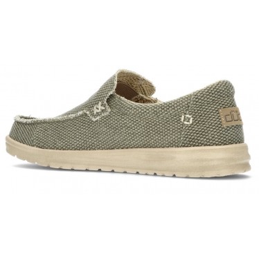 DUDE MIKKA GEFLOCHTENE SCHUHE ARMY_GREEN