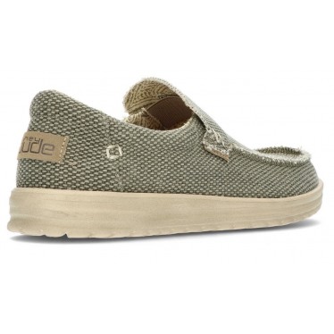 DUDE MIKKA GEFLOCHTENE SCHUHE ARMY_GREEN