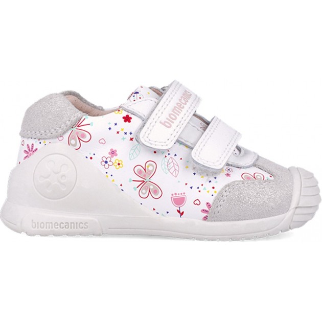 Biomecanics 252100 Mädchen Sportschuhe mit Schmetterlingsdruck BLANCO_B050 Biomecanics 252100 Mädchen Sportschuhe mit Schmetterlingsdruck BLANCO_B050
