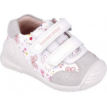 Biomecanics 252100 Mädchen Sportschuhe mit Schmetterlingsdruck BLANCO_B050
