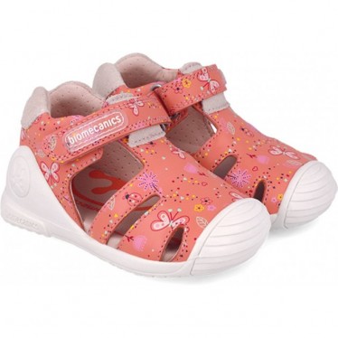 Biomecanics 252101 Sandalen für Mädchen mit Schmetterlingsmuster CANTALUPE_A833