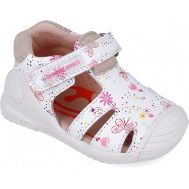 Biomecanics 252101 Sandalen für Mädchen mit Schmetterlingsmuster BLANCO_B050