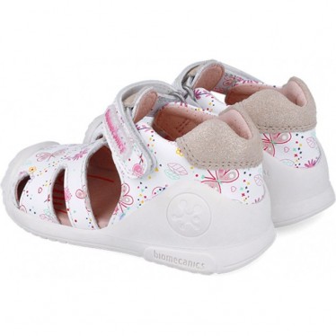Biomecanics 252101 Sandalen für Mädchen mit Schmetterlingsmuster BLANCO_B050