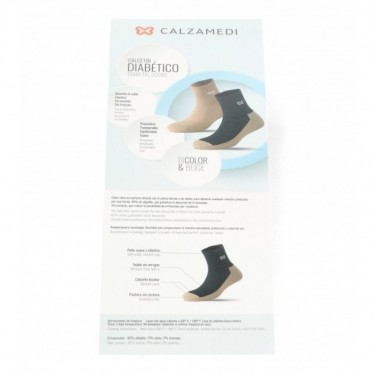 CALZAMEDI Kurze Socken Spezial für Diabetiker 9656 BEIGE