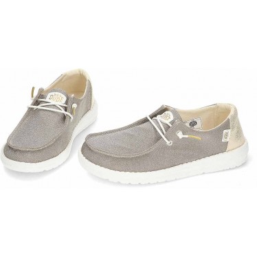 HEY DUDE Metallic Glitzer Damenschuhe HD41082 GOLD