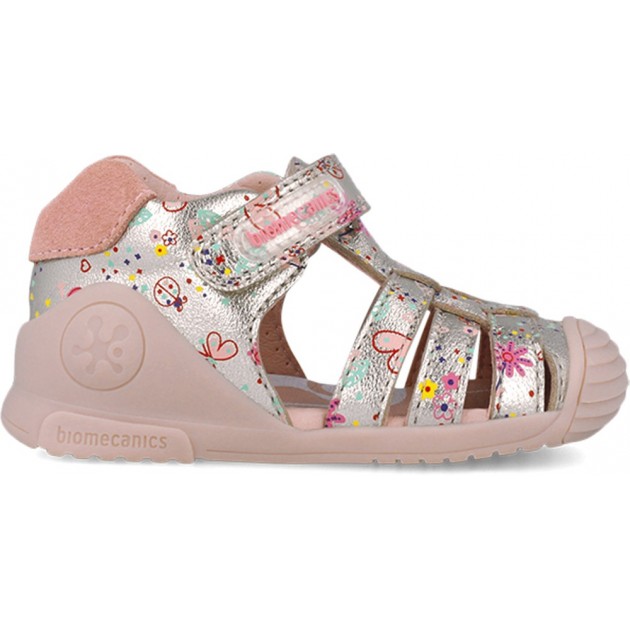 Biomecanics 252103 Bedruckte Mädchensandalen CHAMPAGNE_B122 Biomecanics 252103 Bedruckte Mädchensandalen CHAMPAGNE_B122