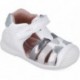 Biomecanics 252104 Lässige Riemchensandalen für Mädchen BLANCO_PLATA_B313