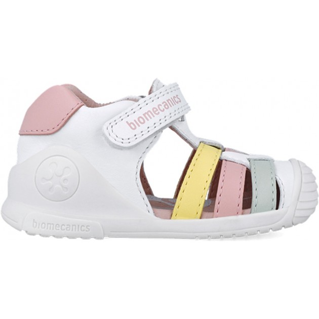 Biomecanics 252104 Lässige Riemchensandalen für Mädchen BLANCO_MULTI_C310