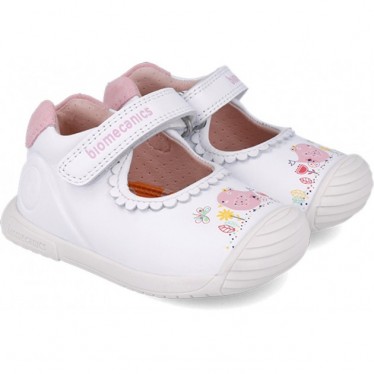 Merceditas für Mädchen Biomecanics 252105 Garten BLANCO_B050