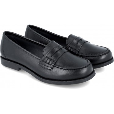 Garvalín 241705 Copete Schulmokassins für Mädchen NEGRO_A054