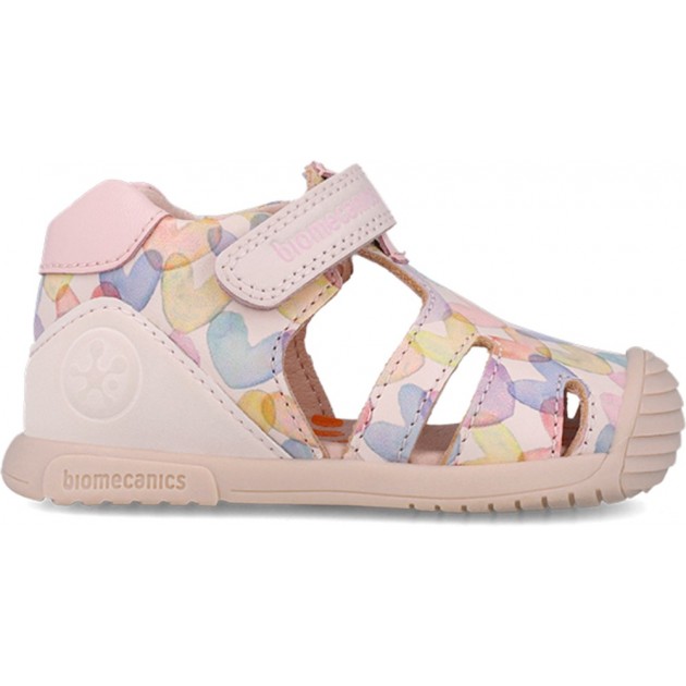 Biomecanics 252110 Sandalen für Mädchen mit Herz-Print COTTON_A779