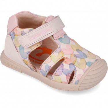 Biomecanics 252110 Sandalen für Mädchen mit Herz-Print COTTON_A779