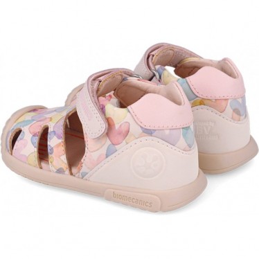 Biomecanics 252110 Sandalen für Mädchen mit Herz-Print COTTON_A779