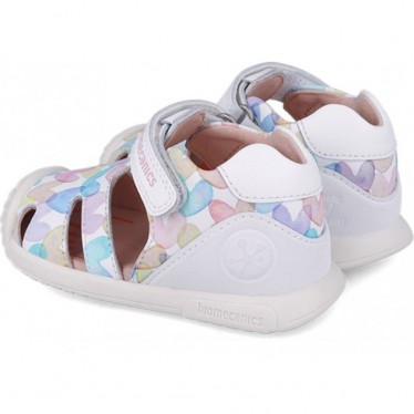 Biomecanics 252110 Sandalen für Mädchen mit Herz-Print BLANCO_B050
