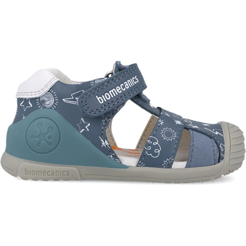 Biomecanics 252116 Bedruckte Jungen-Sandalen PETROL_A556