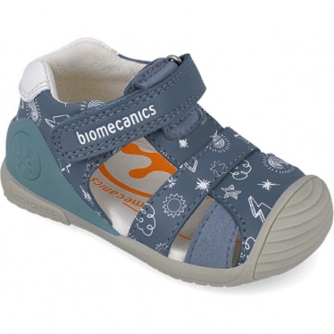Biomecanics 252116 Bedruckte Jungen-Sandalen PETROL_A556
