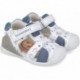 Biomecanics 252116 Bedruckte Jungen-Sandalen BLANCO_INDIGO_B834