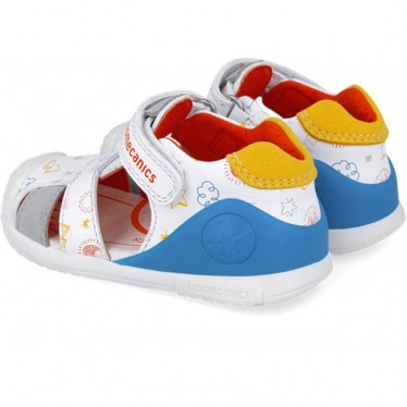 Biomecanics 252116 Bedruckte Jungen-Sandalen BLANCO_YEMA_C835