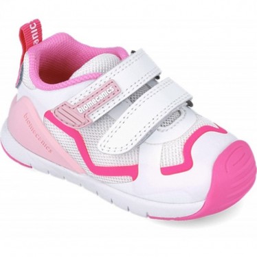BIOMECANICS Mädchen Sneakers Erste Schritte 252133 BLANCO_FUCSIA_D304