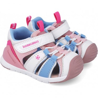 BIOMECANICS Sport 252135 Mädchen-Sandale BLANCO_ROSA_D113