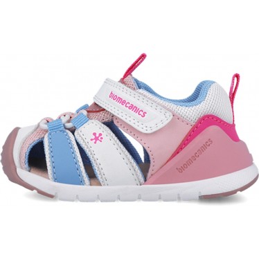 BIOMECANICS Sport 252135 Mädchen-Sandale BLANCO_ROSA_D113