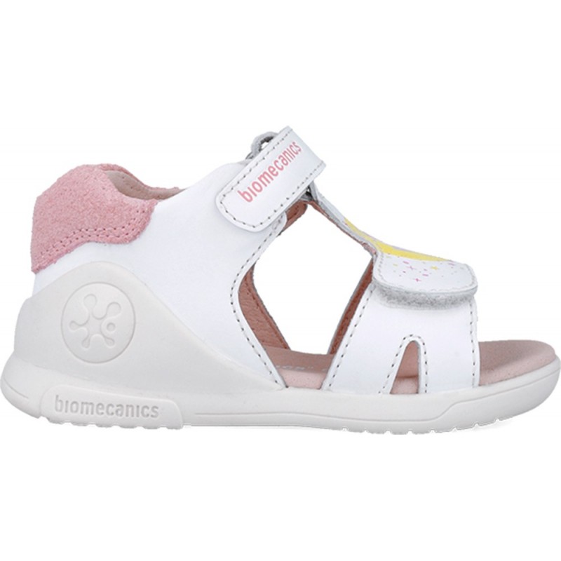 Biomecanics 252140 Twin Biogateo Mädchensandalen BLANCO