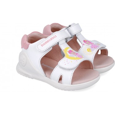Biomecanics 252140 Twin Biogateo Mädchensandalen BLANCO