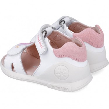 Biomecanics 252140 Twin Biogateo Mädchensandalen BLANCO