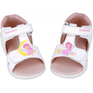 Biomecanics 252140 Twin Biogateo Mädchensandalen BLANCO