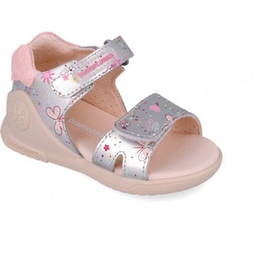 Biomecanics 252142 Biogateo Sandalen mit offener Spitze und Print für Mädchen PLATA_B198