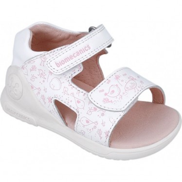 Biomecanics 252143 Biogateo Sandalen mit offener Spitze und Aufdruck für Mädchen BLANCO_B050
