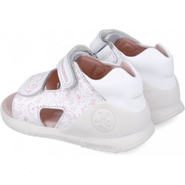 Biomecanics 252143 Biogateo Sandalen mit offener Spitze und Aufdruck für Mädchen BLANCO_B050