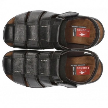 HERRENSANDALEN FLUCHOS F0533 DOZER SALVATE NEGRO