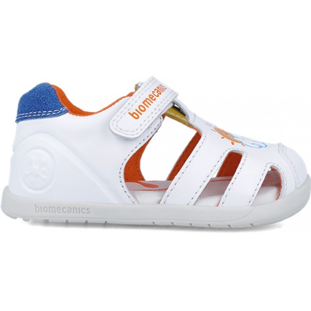 Biomecanics 252166 Zwillingssandale für Jungen BLANCO_AZUL_B057