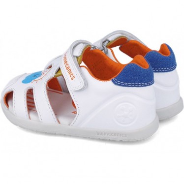 Biomecanics 252166 Zwillingssandale für Jungen BLANCO_AZUL_B057