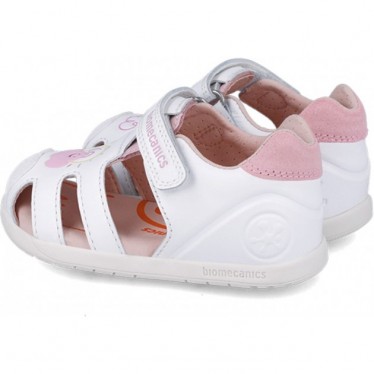 Biomecanics 252166 Sandalen für Zwillingsmädchen BLANCO_ROSA_D113