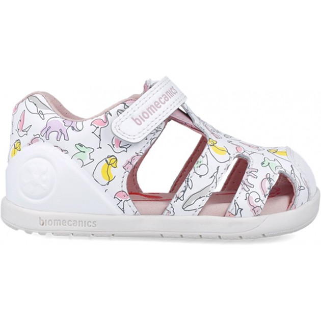 Sandalen für Mädchen erste Schritte Biomecanics 252167 Gedruckt BLANCO_B050 Sandalen für Mädchen erste Schritte Biomecanics 252167 Gedruckt BLANCO_B050