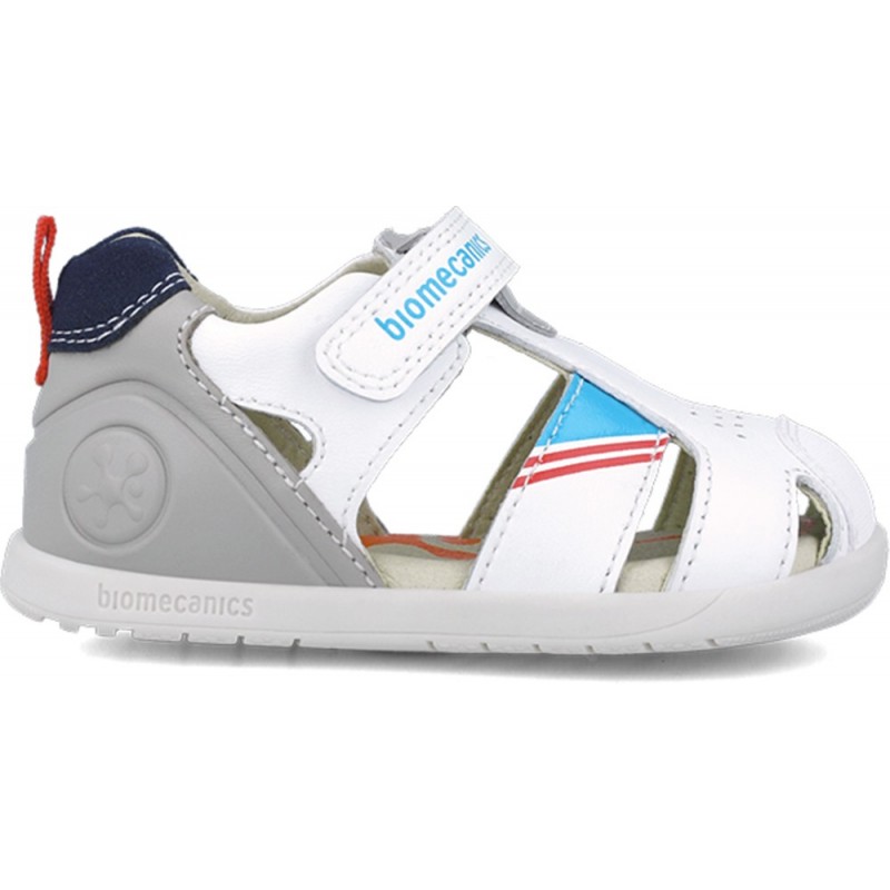 Sandalen für Jungen erste Schritte Biomecanics 252169 Urban BLANCO_C050