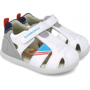 Sandalen für Jungen erste Schritte Biomecanics 252169 Urban BLANCO_C050