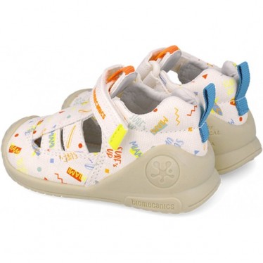 Biomecanics 252179 Babysandalen Biogateo Print BLANCO_B050