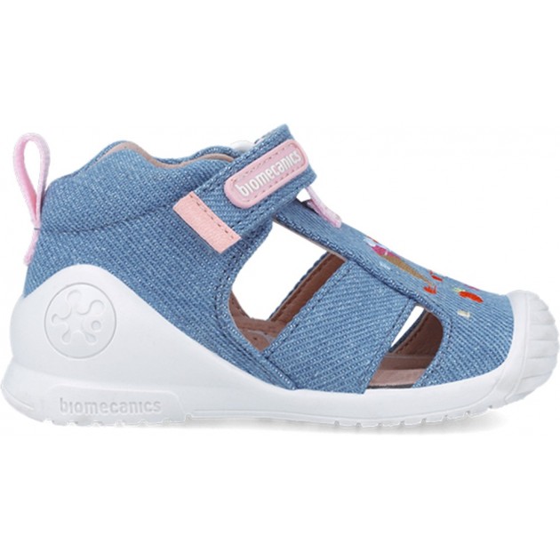 Sandalen für Mädchen Erste Schritte Biomecanics 252183 Eiscreme INDIGO_A631 Sandalen für Mädchen Erste Schritte Biomecanics 252183 Eiscreme INDIGO_A631