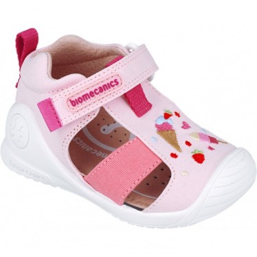 Sandalen für Mädchen Erste Schritte Biomecanics 252183 Eiscreme ROSA_B032