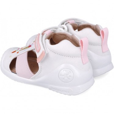 Sandalen für Mädchen Erste Schritte Biomecanics 252183 Eiscreme BLANCO_C050