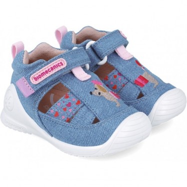 Biomecanics 252184 Twin First Steps Sandale für Mädchen INDIGO_A631